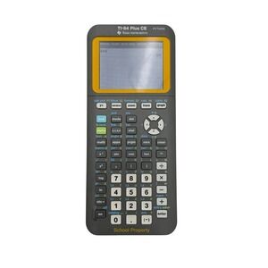 TI-84 Plus CE Python Handheld Graphing Calculator Yellow Tested Works No Charger